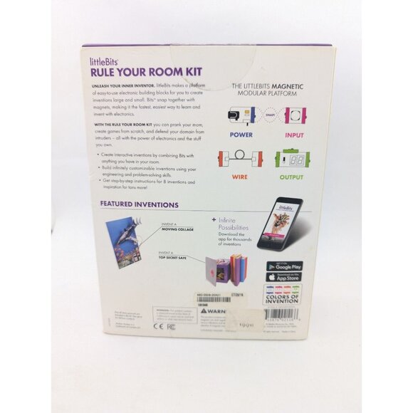LittleBits RULE YOUR ROOM KIT Education Learning Build Block Open Box Complete - Picture 9 of 10